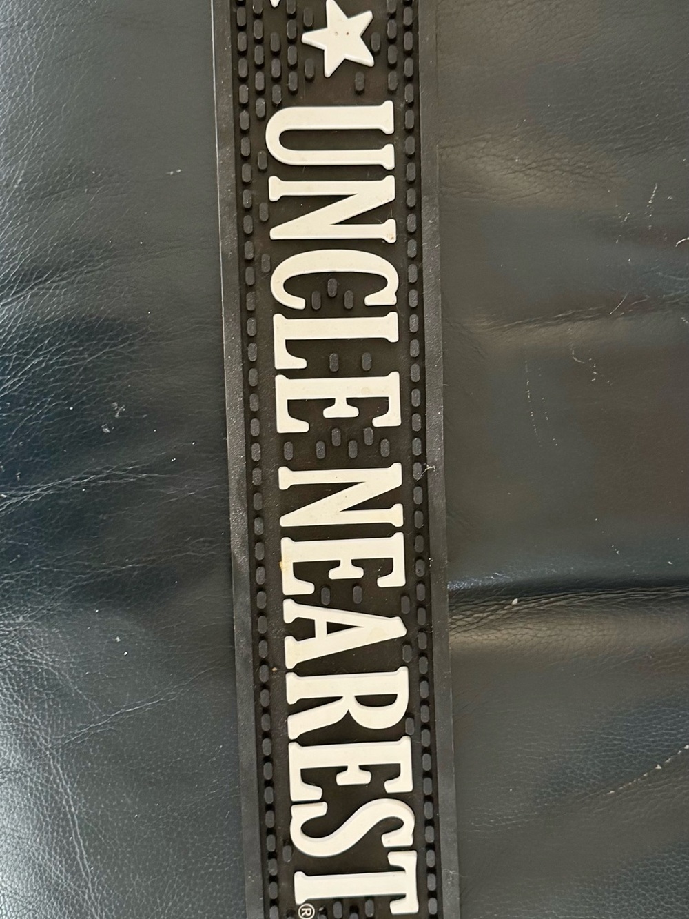 Uncle Nearest Premium Whiskey Black Rubber Bar Mat